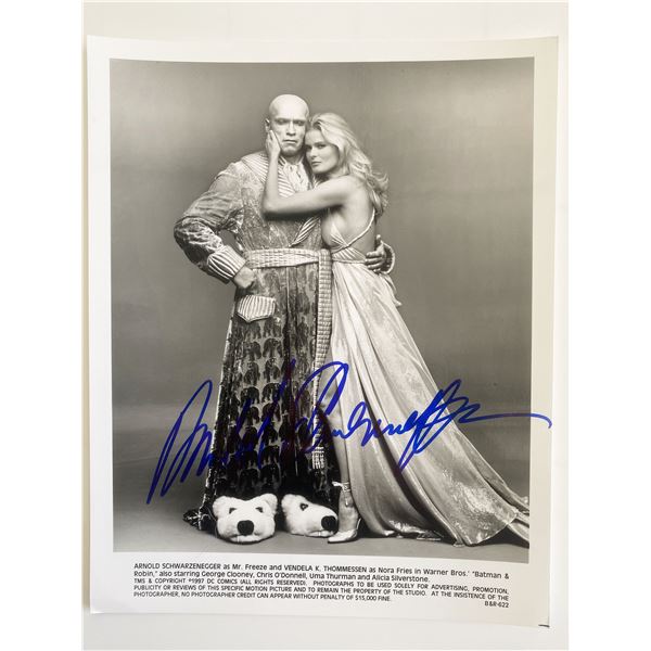 Batman & Robin Arnold Schwarzenegger signed photo