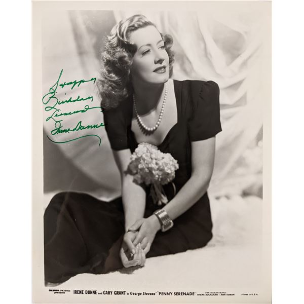 Irene Dunne signed photo