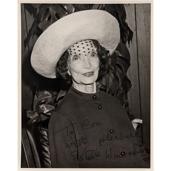 Estelle Winwood signed photo
