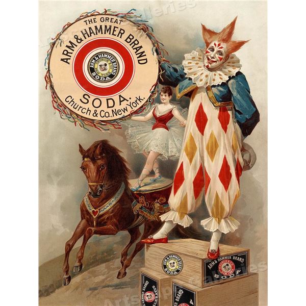 Arm & Hammer Brand Soda Vintage Poster