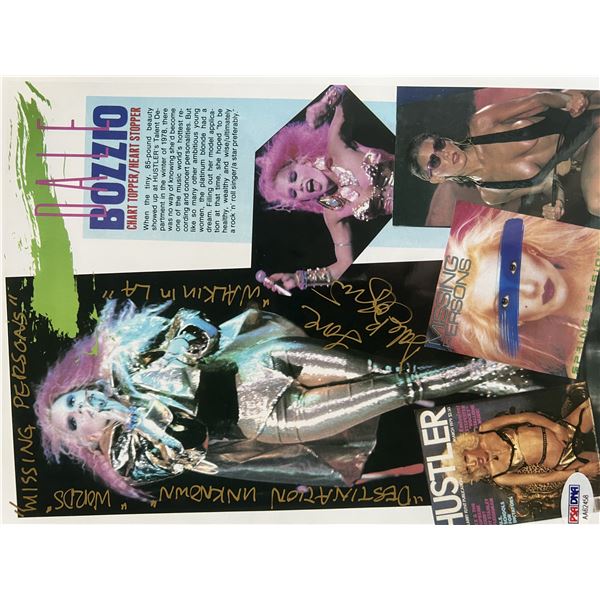 Dale Bozzio  signed photo. GFA authenticated