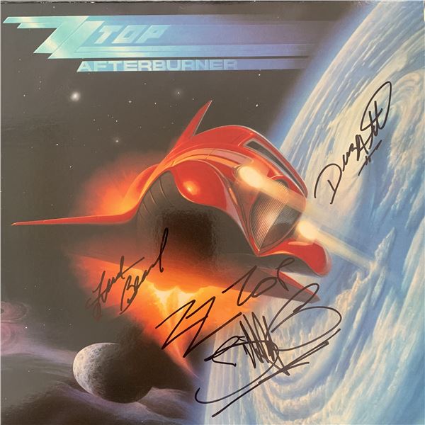 ZZ Top Afterburner signed album