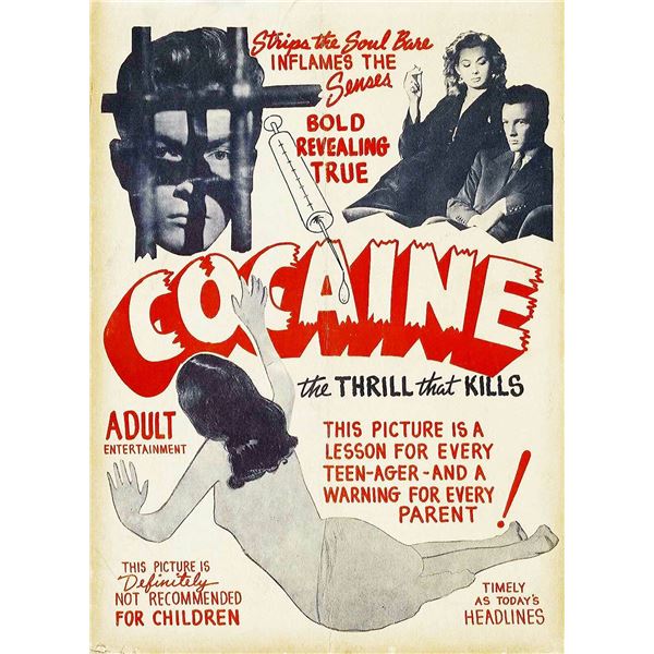 Cocaine vintage movie poster