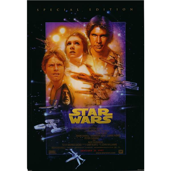 RARE Star Wars: Episode IV - A New Hope 1997 original one sheet poster