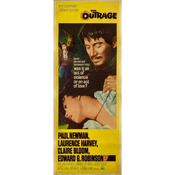 The Outrage 1964 original vintage insert card
