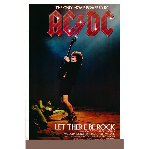 AC/DC: Let There Be Rock 1982 original vintage one sheet poster