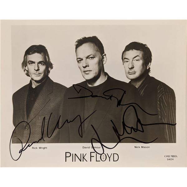 Pink Floyd band signed photo