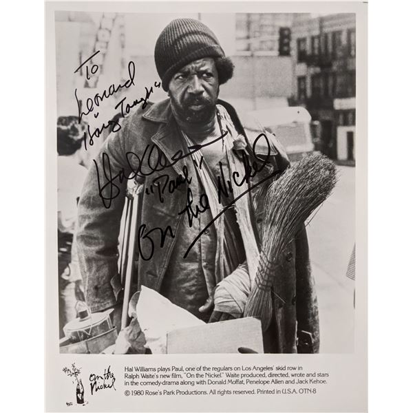On The Nickel Hal Williams signed movie photo