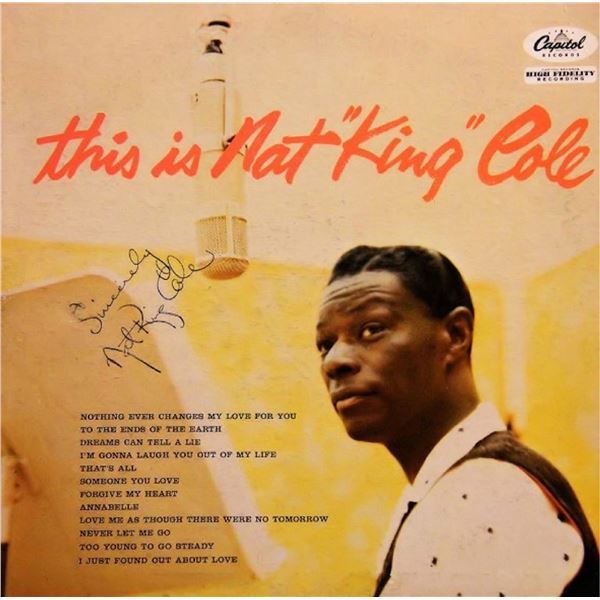 Nat King Cole This Is Nat King Cole signed album