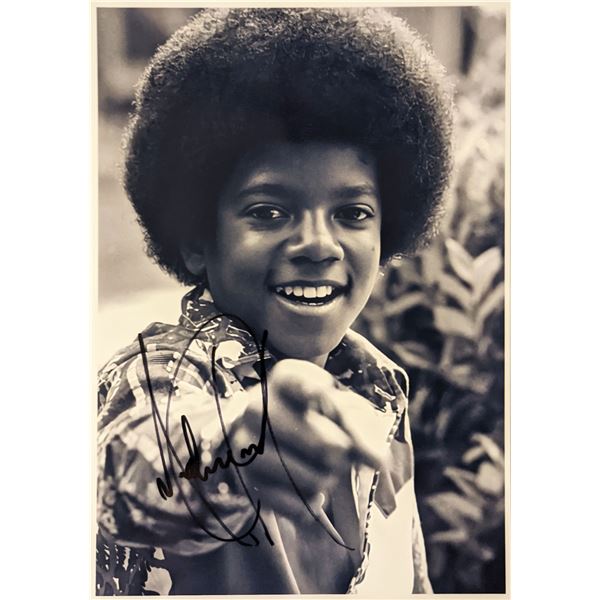Michael Jackson signed photo