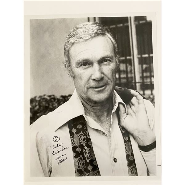 Warren Stevens signed photo