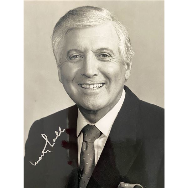 Game show host Monty Hall signed photo