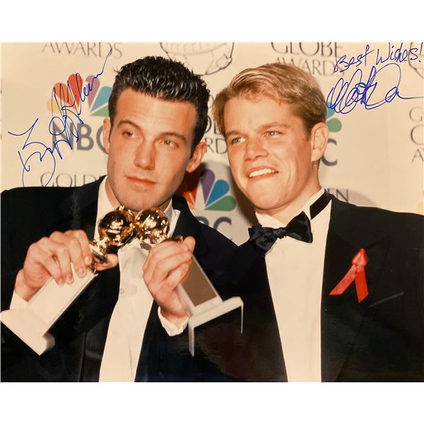 Ben Affleck and Matt Damon signed photo