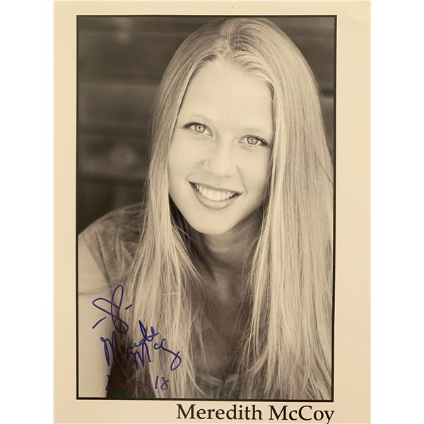 Meredith McCoy signed photo