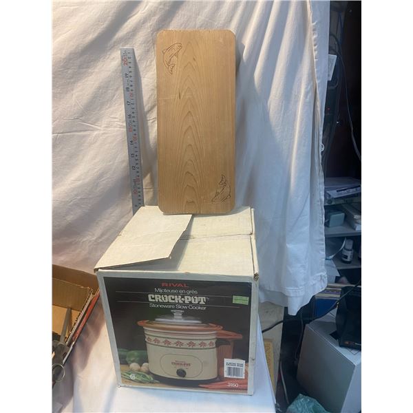 Crock pot and Cedar plank