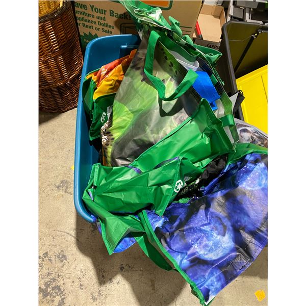 Lot of reusable bags