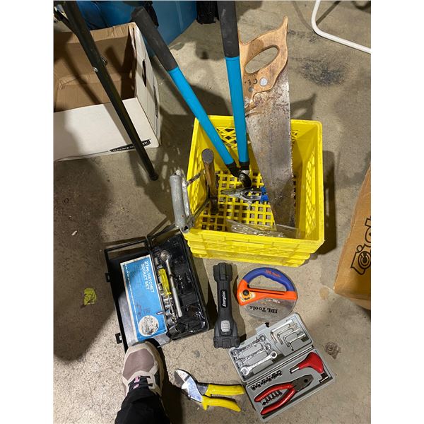 Assorted tools, pruners etc