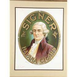 Signer Havana Cigars Sign, printers proof