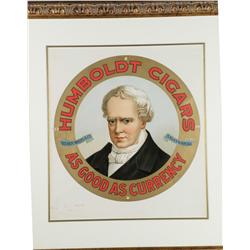 Humboldt Cigars Sign, printers proof