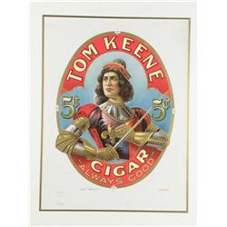Tom Keene Five Cent Cigar Sign, printers proof