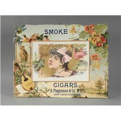 Garcia Cigars Embossed Die Cut Sign
