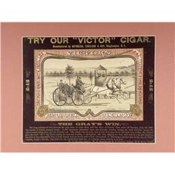 Victor Cigar Sign, Alerts Gray Fire Team