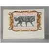 Image 1 : The Big Wolf Embossed Gold Cigar Box Label