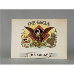 The Eagle Embossed Gold Cigar Box Label