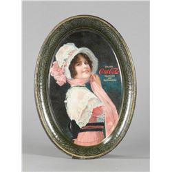 Coca Cola Tin Tip Tray, depicting Betty