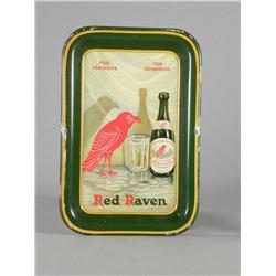 Red Raven Tin Tip Tray