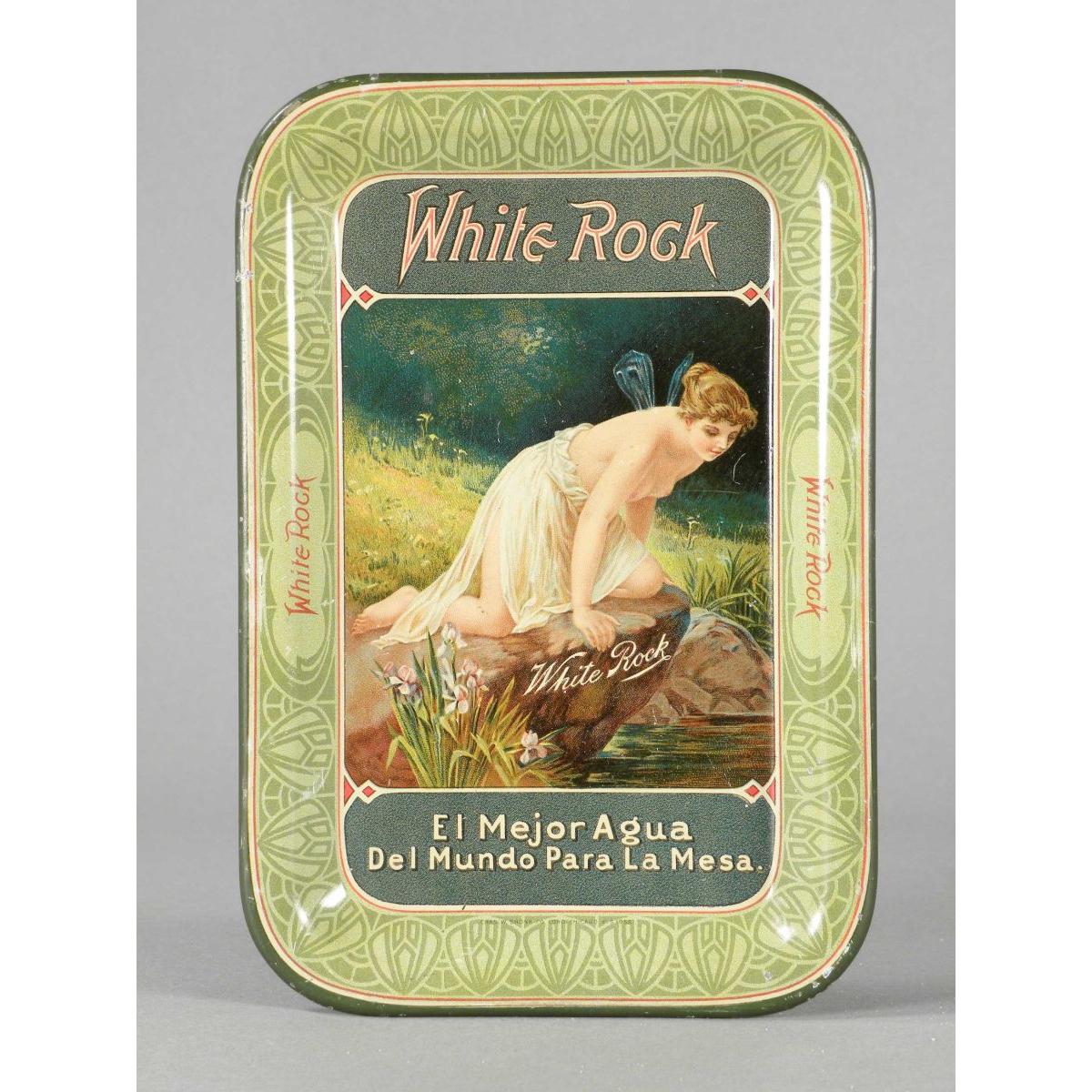 Mexican White Rock Water Tin Tip Tray