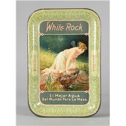 Mexican White Rock Water Tin Tip Tray