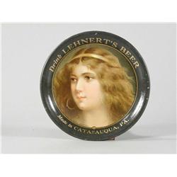 1907 Lehnert's Beer Tin Tip Tray
