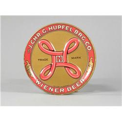 Wiener Beer Embossed Tin Tip Tray