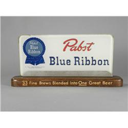 Pabst Blue Ribbon Beer Glass Register Top Sign