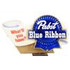 Image 1 : Pabst Blue Ribbon Beer Plastic Counter Display