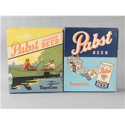 2 Pabst Export Beer Tapa Can Boxes