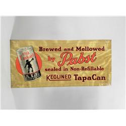 Old Tankard Ale Tin Over Cardboard  Sign