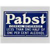 Image 1 : Pabst Cereal Beverage Tin Sign