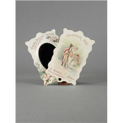 1897 Calendar/Pocket Mirror Crème Simon Lotion