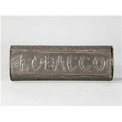 Tin Match holder with strike on bottom