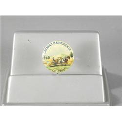 Celluloid Button for Deering Harvesting Co.