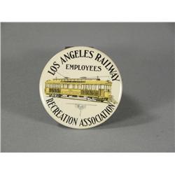 Celluloid Button for Los Angeles Railway