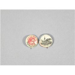 Lot of two pin backs