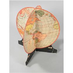 1942 Cardboard Fold-O-Globe