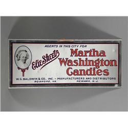 Elie Sheets Tin Over Cardboard String Hanger Sign