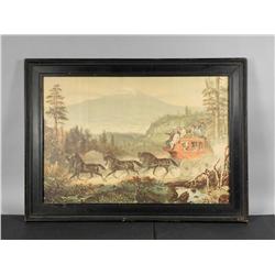 Overland Mail Company Paper Sign