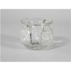 Glass Spent Match Holder for ceiling fixture