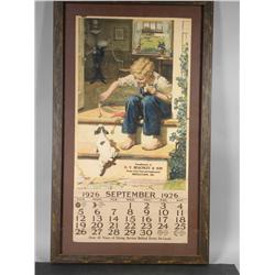  1926 DeLaval Cream Separator Calendar