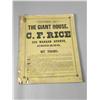 Image 1 : 1887 Catalog for C. F. Rice "The Giant House" 